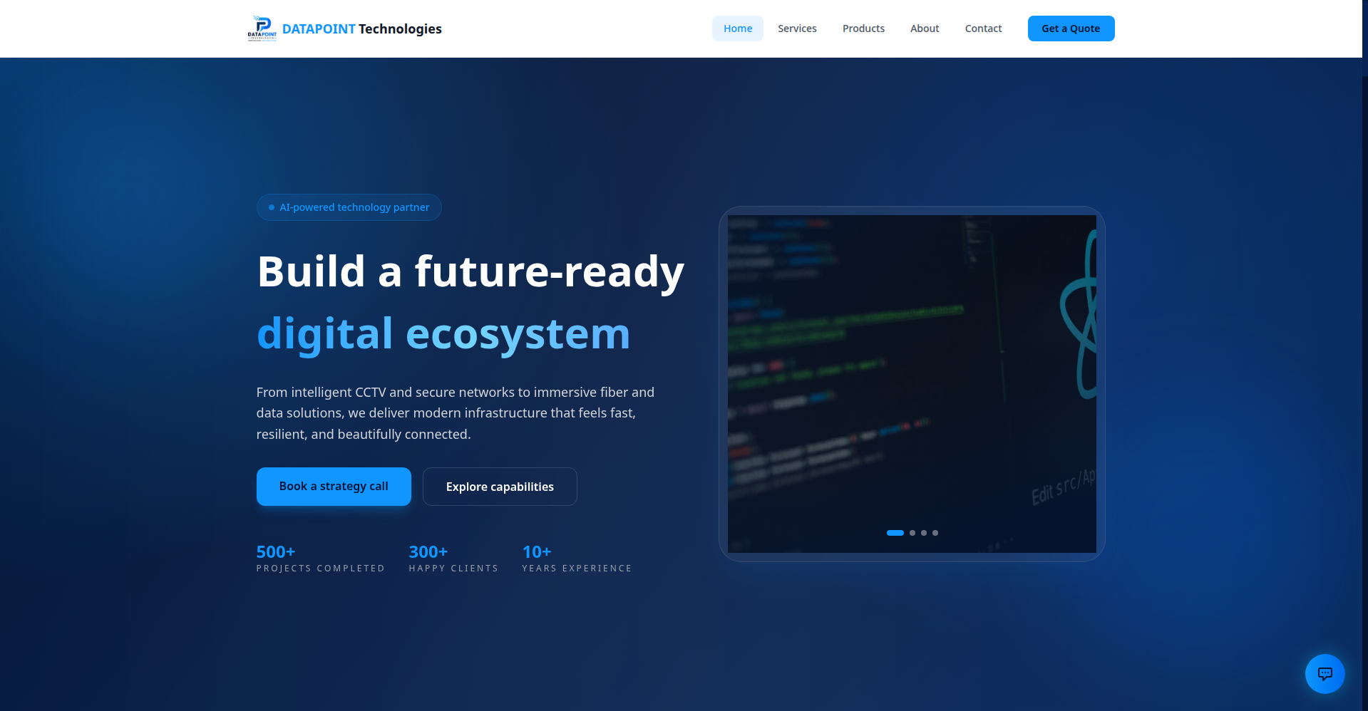 Data Point Technologies website